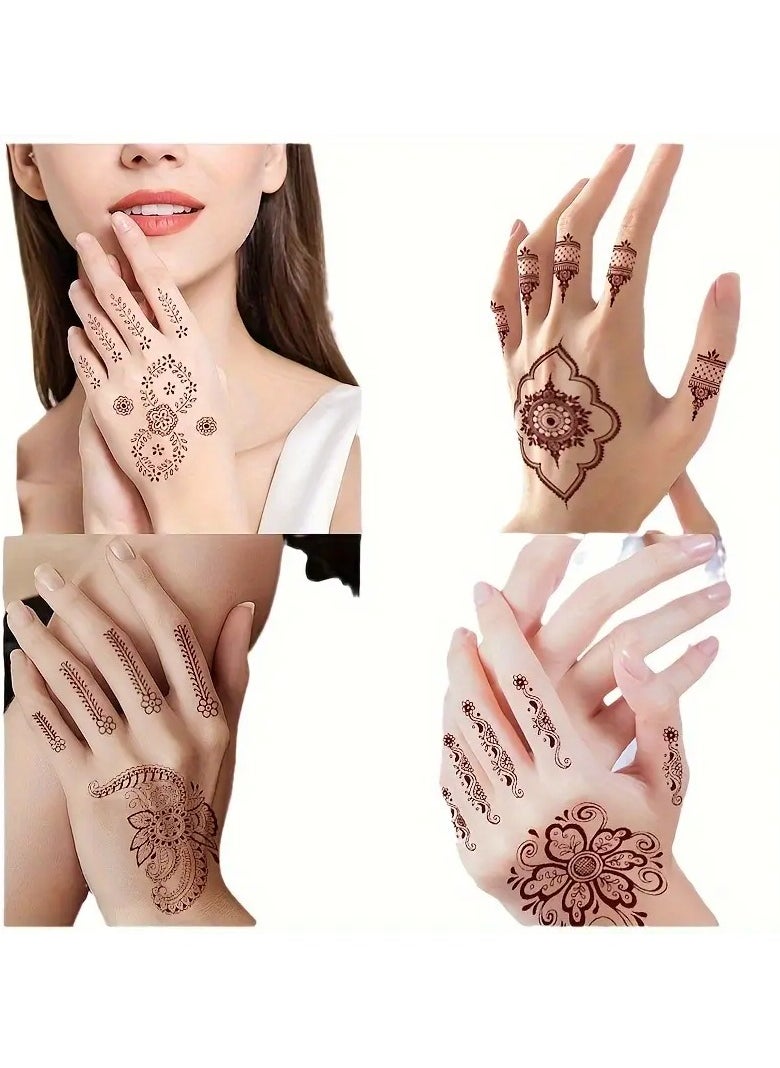 Goolsky Vermilion Lace Disposable Tattoo Sticker - Waterproof, Sweatproof, Colorful, Temporary Body Art - Easy to Apply and Remove  - Image 4