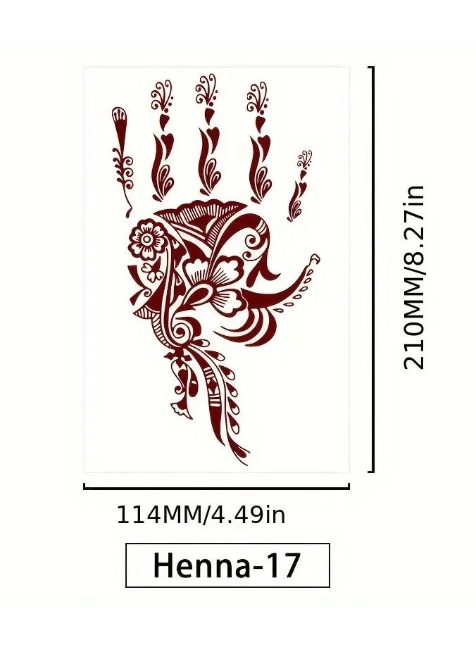 Goolsky Vermilion Lace Disposable Tattoo Sticker - Waterproof, Sweatproof, Colorful, Temporary Body Art - Easy to Apply and Remove  - Image 3