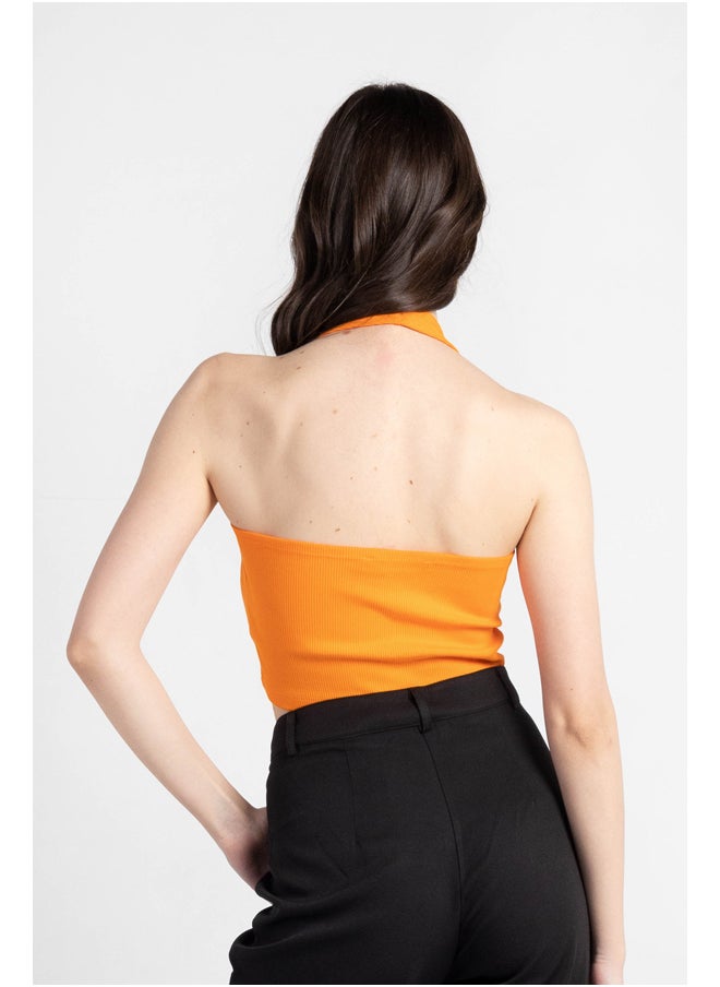 ASTK Women SLIM HALTERNECK BACKLESS TOP  - Image 2