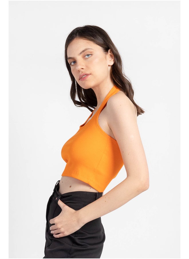 ASTK Women SLIM HALTERNECK BACKLESS TOP  - Image 3