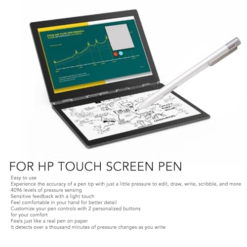 Ashata Active Pen for HP, MPP 1.51 Pen for HP, 4096 Levels Pressure Sensing Pen for HP for Envy X360 Pavilion X360 Spectre X360 - Image 3