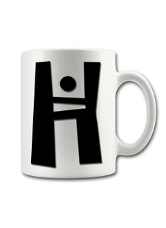 MP Alphabet Letter H Printed Coffee Mug  - Image 2