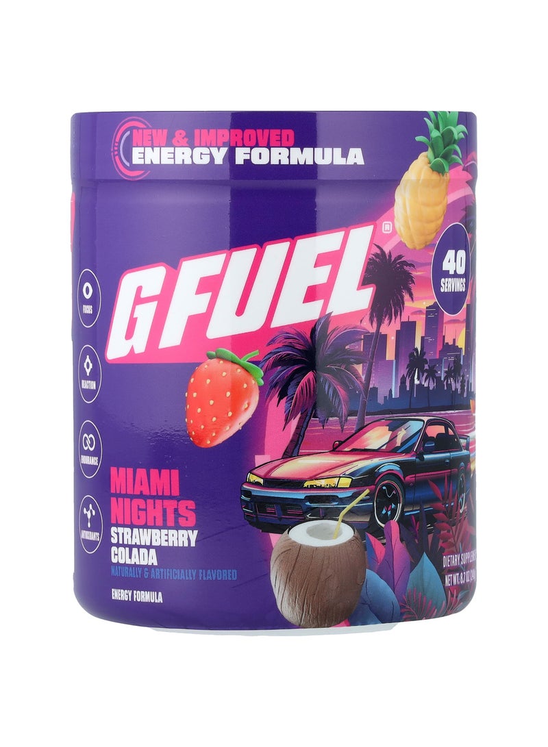 جي فيول Energy Formula، ليالي ميامي، بنكهة الفراولة، 8.7 أونصة (248 جم) - Image 1