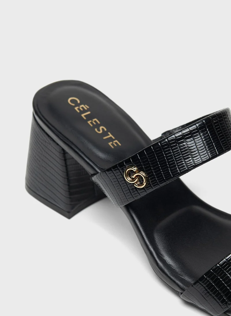 Celeste Double Strap Heel Sandals