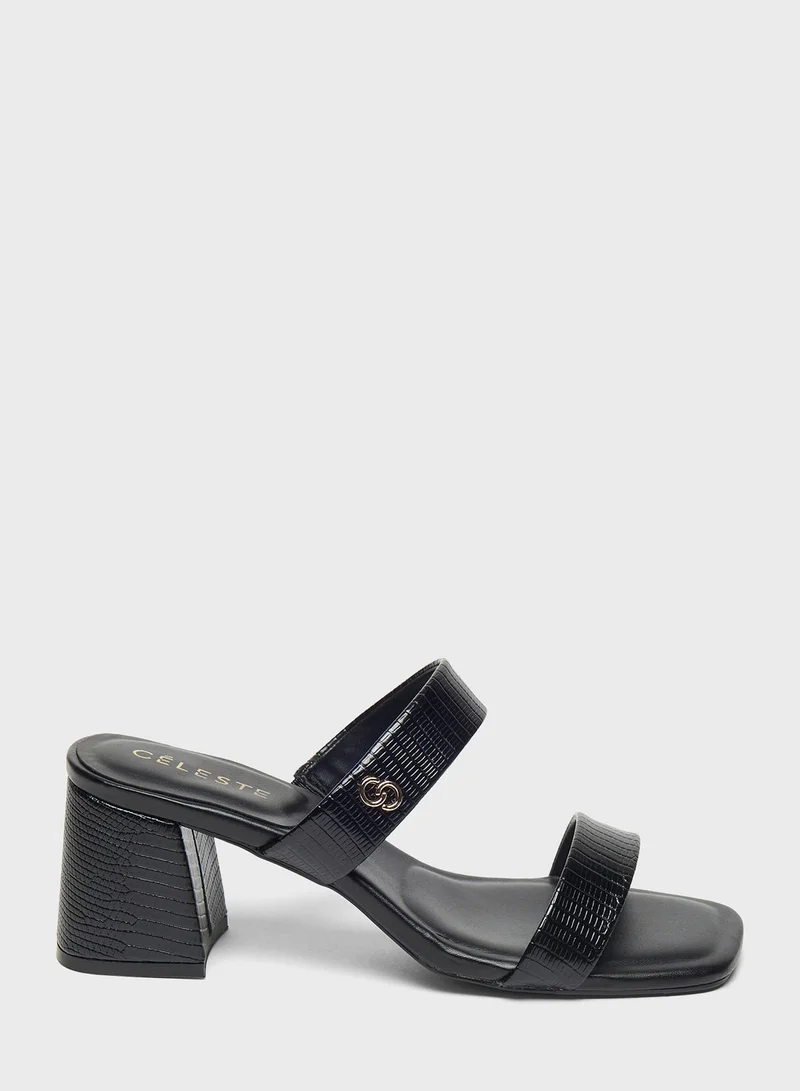 Celeste Double Strap Heel Sandals