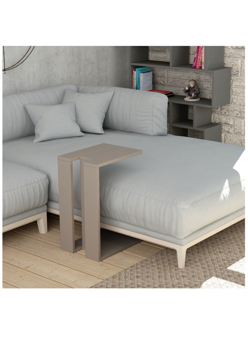 موراه طاولة جانبية من موراه هوم موجو سي | طاولة جانبية متعددة الاستخدامات وموفرة للمساحة لغرفة المعيشة | ٥٧×٤٠×٣٠ سم | طاولة قهوة | طاولة جانبية جانبية | أثاث بتصميم عصري (لون موكا فاتح) - Image 1