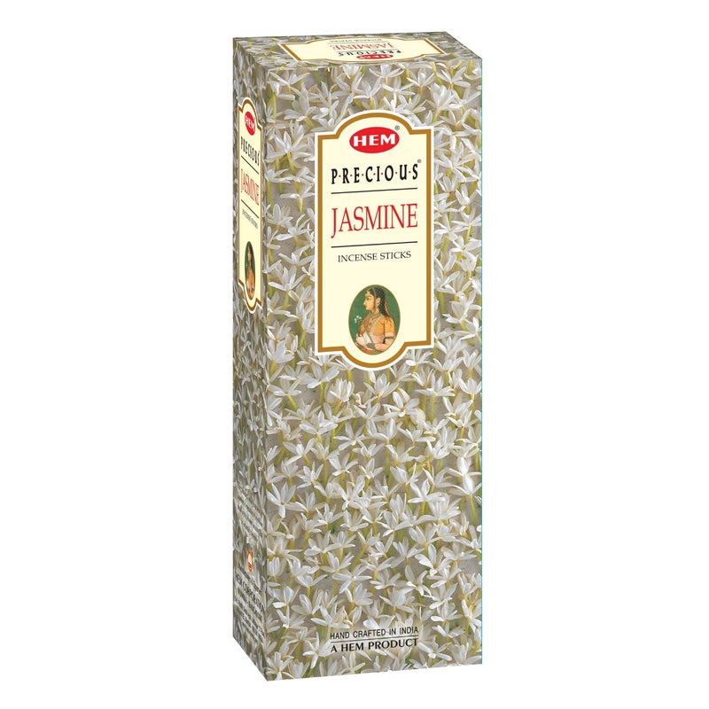 HEM عصا بخور هيم ياسمين ثمين سوداء 120 عصا أغارباتي للعبادة انتعاش التأمل رائحة زهرية عناصر غرفة الصلاة للمنزل وقت الاحتراق 3540 دقيقة - Image 1