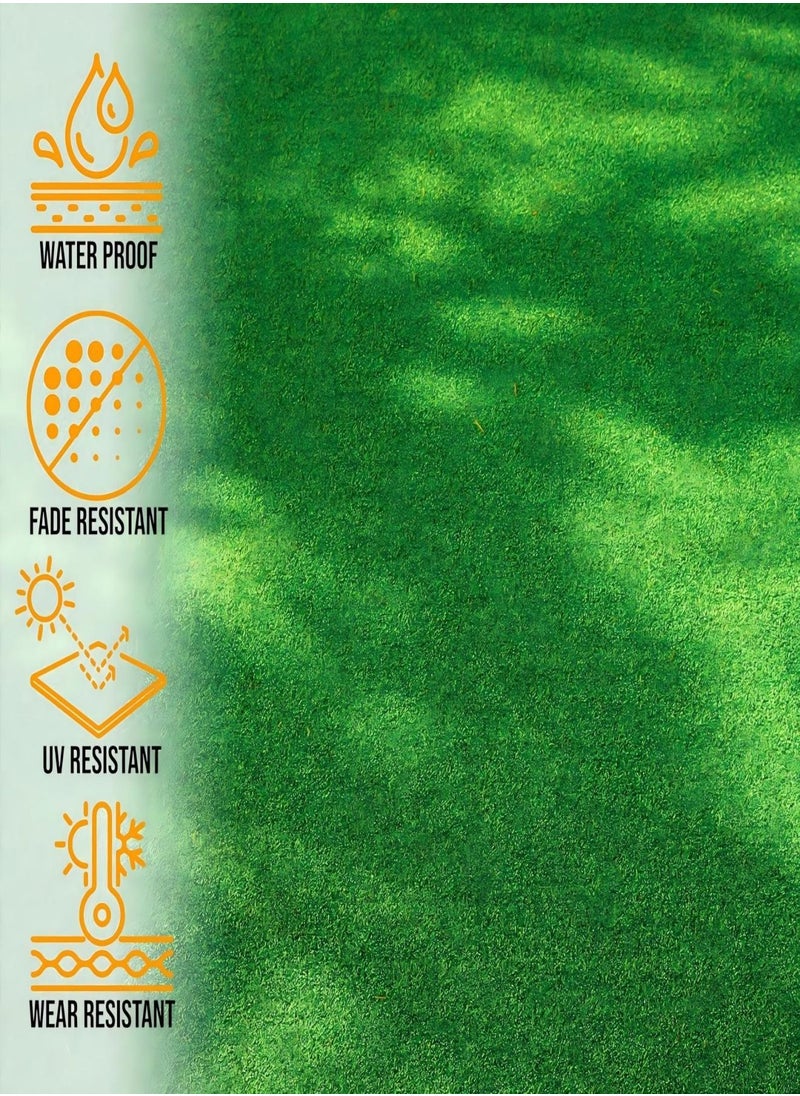 GOOTOY - Artificial Grass Carpet Indoor Outdoor Garden Lawn Landscape Synthetic Grass Mat Realistic Thick Turf Lawn Rug Carpet Fake Grass Carpet - Image 1