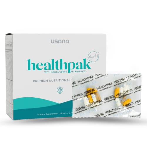 USANA HealthPak with InCelligence Technology and Essential Nutrients and Antioxidants to Support Total Body Health* – Convenient Daily AM/PM Packets – 56 Packets – 28 Day Supply - Image 1