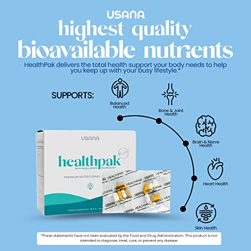 USANA HealthPak with InCelligence Technology and Essential Nutrients and Antioxidants to Support Total Body Health* – Convenient Daily AM/PM Packets – 56 Packets – 28 Day Supply - Image 2