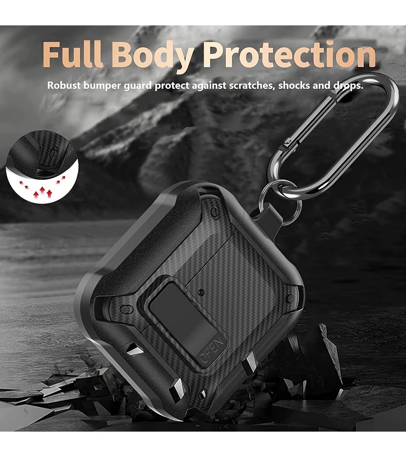 2 In 1 Cleaner TPU Case for Airpods Pro 2 Shockproof Protective Cover Black Kit - Image 2
