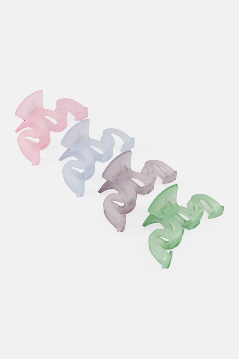 Orly Fashion Accessories 4 Piece Hair Claw Clips, Multicolor - Image 3