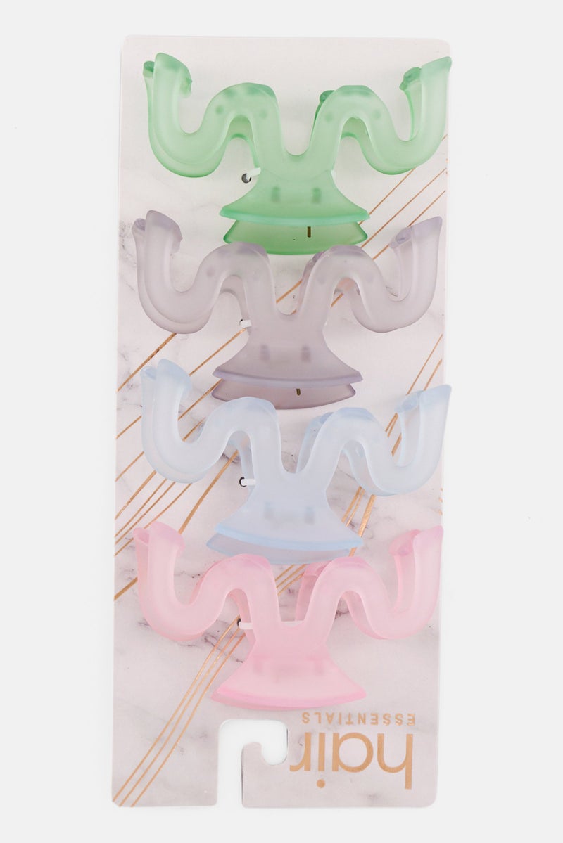 Orly Fashion Accessories 4 Piece Hair Claw Clips, Multicolor - Image 1