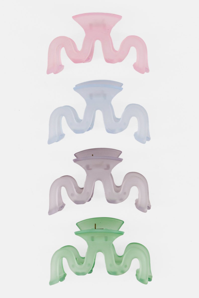 Orly Fashion Accessories 4 Piece Hair Claw Clips, Multicolor - Image 2