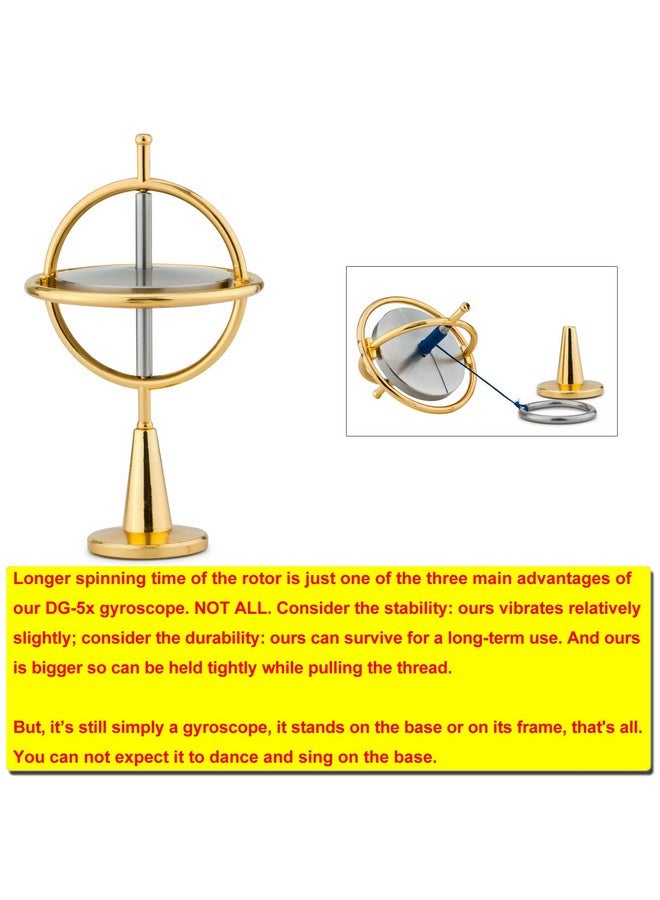 DjuiinoStar دوارة ديجويينو ستار الثقيلة (دوار من الفولاذ المقاوم للصدأ): سرعة ابتدائية 8,000 دورة في الدقيقة، قوية ومستقرة؛ توفر تجربة ألعاب جيدة جداً؛ لعبة مكتبية فاخرة، معدات علمية مثيرة للإدمان DG-5PRO-01 - Image 2
