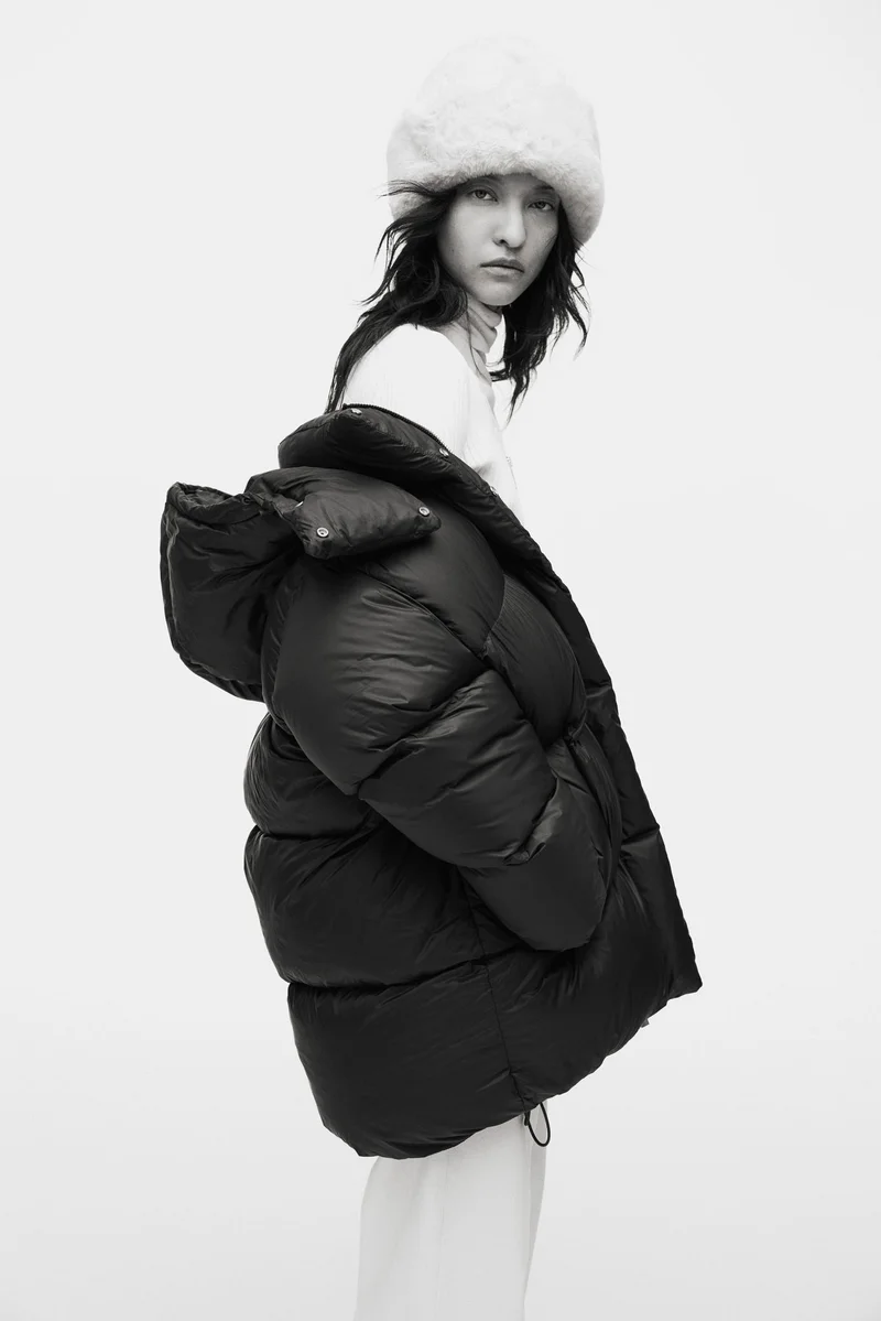 H&M Hooded down puffer jacket