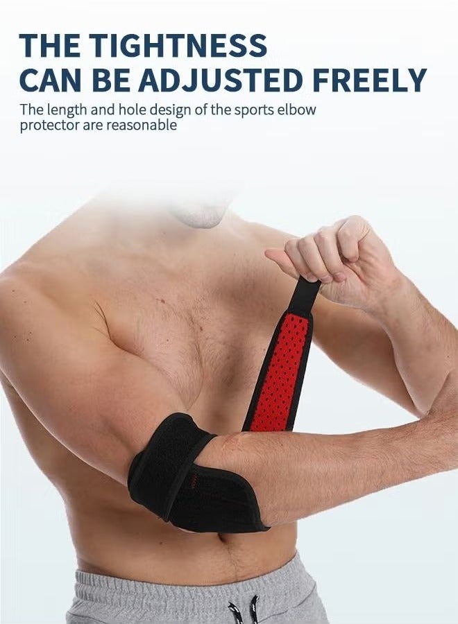 Generic Elbow Brace, Adjustable Elbow Support With Dual-Spring Stabilizer, Sports Injury Pain Relief and Protection, Elbow Support Arm Wrap Strap,Sports Protective Equipment  - Image 5