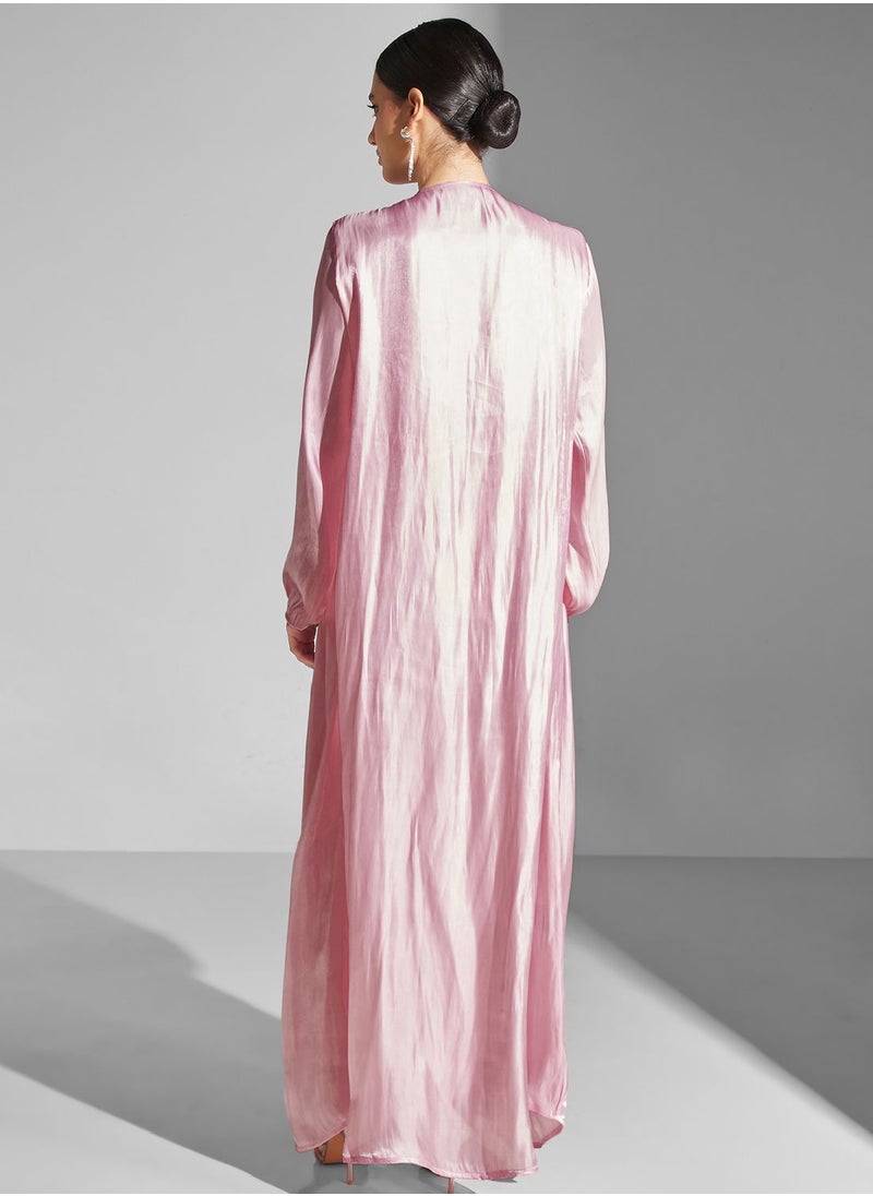 hayas closet - Embellished Belted Dress - Image 1