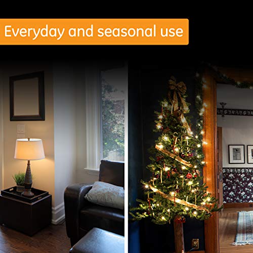 GE 24-Hour Indoor Plug-In Mechanical Outlet Timer, 1 Polarized Outlet, Timers for Electrical Outlets Indoor, Light Timers Indoor, 30 Minute Intervals, Daily ON/OFF Cycle, Christmas Tree Timer, 15119 - Image 4