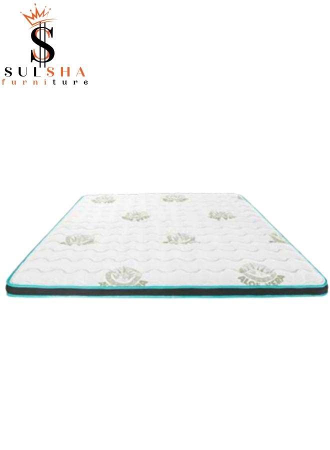 SULSHA ALOE VERA Anti-Allergic Premium Quality Super Soft Memory Foam Topper Queen Size 140x200x7 Cm - Image 2