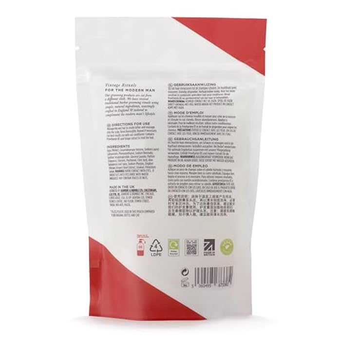Hawkins & Brimble Revitalising Shampoo Refill Pouch 10.1 fl oz (300ml) - Shampoo For Men And Naturally Fragranced - Sustainable Eco Friendly Refill Pouches - Image 3