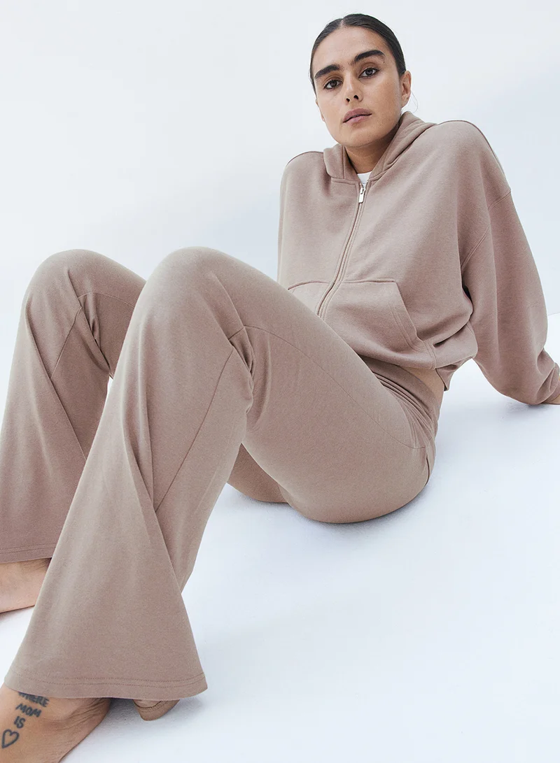 H&M Flared Jersey Trousers