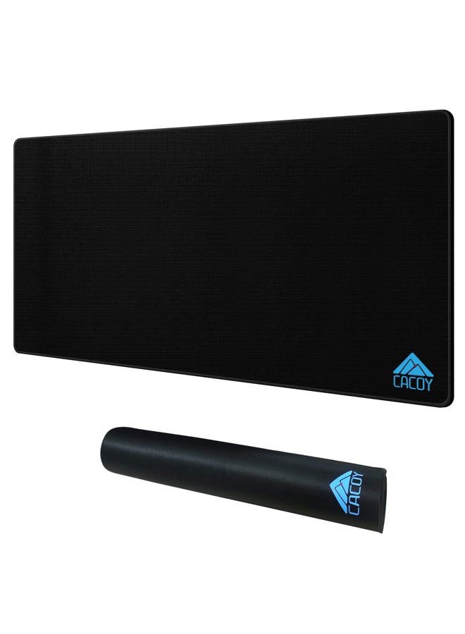 Cacoy Gaming Mouse Pad, Large Computer Mouse Mat for Desk, 43.3‘'x19.7‘' Non-Slip Desk Mats on The top of Desks for Home Office Gaming Work, Black - Image 1