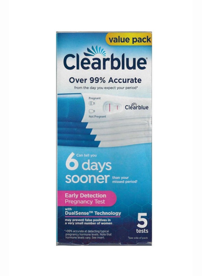 كليربلو Early Detection Pregnancy Test 5 Count - Image 1