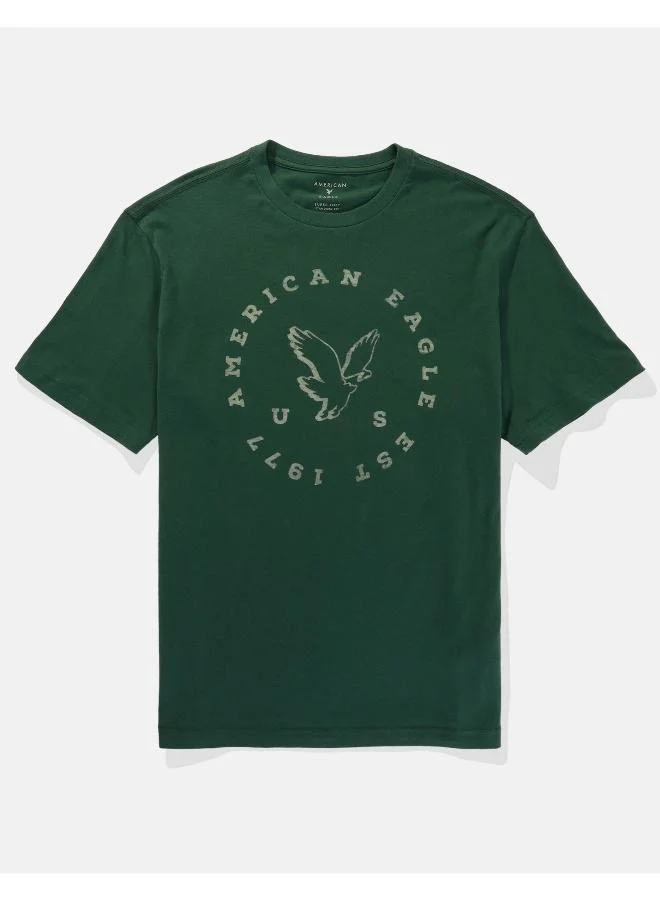 American Eagle Logo Graphic Crew Neck T-Shirt