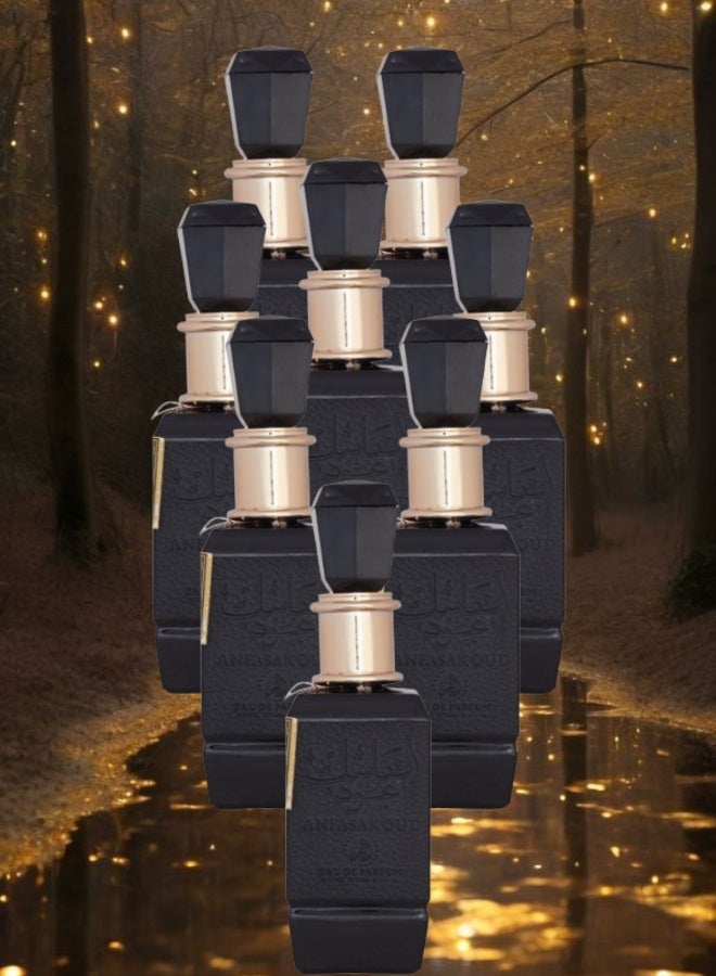 Al Fakhr 8 Pieces Anfasak Oud Perfume 100ML - Image 1
