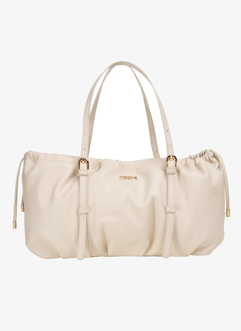 Christian Lacroix Christian Lacroix Ciselia Leather Handbag - Off White