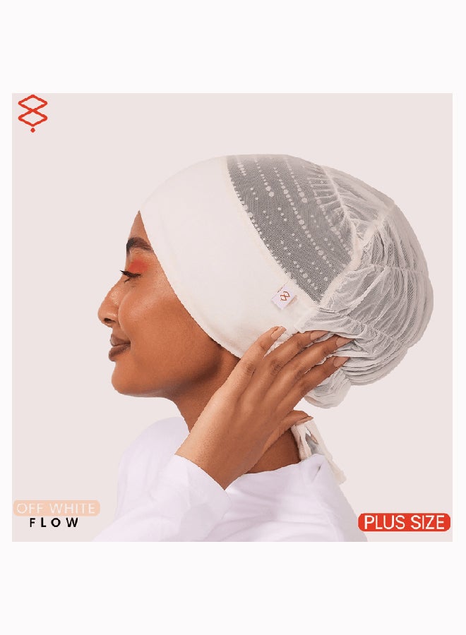 Breathe Bamboo Flow plus Bandana Ultra Grip Breathable Undercap -offwhite - Image 1