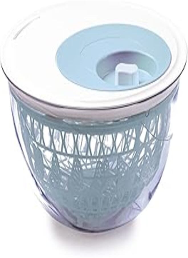 Snips Snips 020475 madame butterfly centrifuge-salad spinner | 4 lt | 27 x 27 x 15 cm| light made in italy, plastic, white and blue 020475 