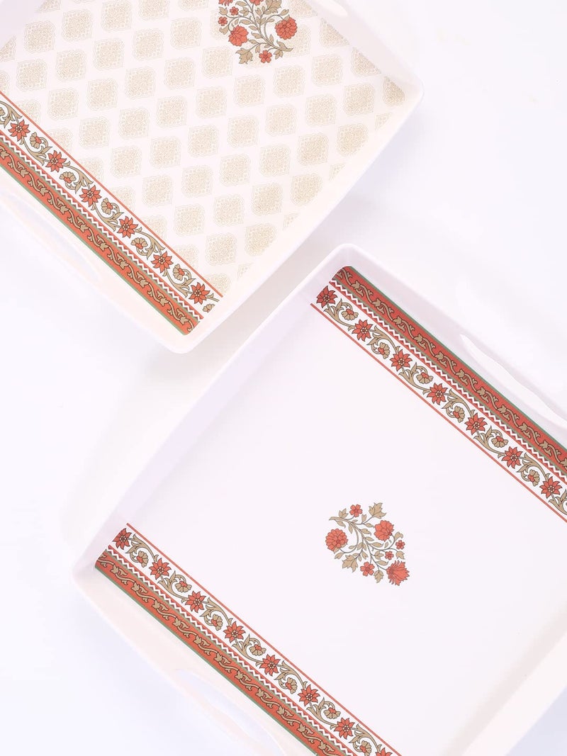 Wonderchef Venice Serving Trays - Royal Red (Set of 2) - Image 2