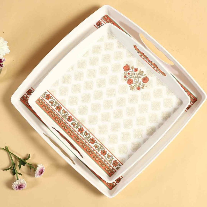 Wonderchef Venice Serving Trays - Royal Red (Set of 2) - Image 4