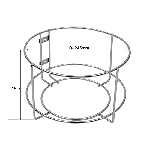 CR18 COLLECTION Stainless Steel Dustbin Holder for Kitchen, Bathroom, Home and Office - Cabinet and Door Mounted Bin Stand Without Drill, Open-Top (Silver) - Image 2