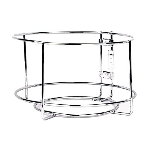 CR18 COLLECTION Stainless Steel Dustbin Holder for Kitchen, Bathroom, Home and Office - Cabinet and Door Mounted Bin Stand Without Drill, Open-Top (Silver) - Image 1
