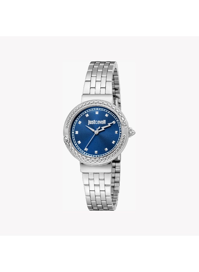 JUST CAVALLI JC1L311M0015 - BOLD ELEGANCE - STYLISH WOMEN'S WATCH WITH DARK BLUE DIAL - Image 1