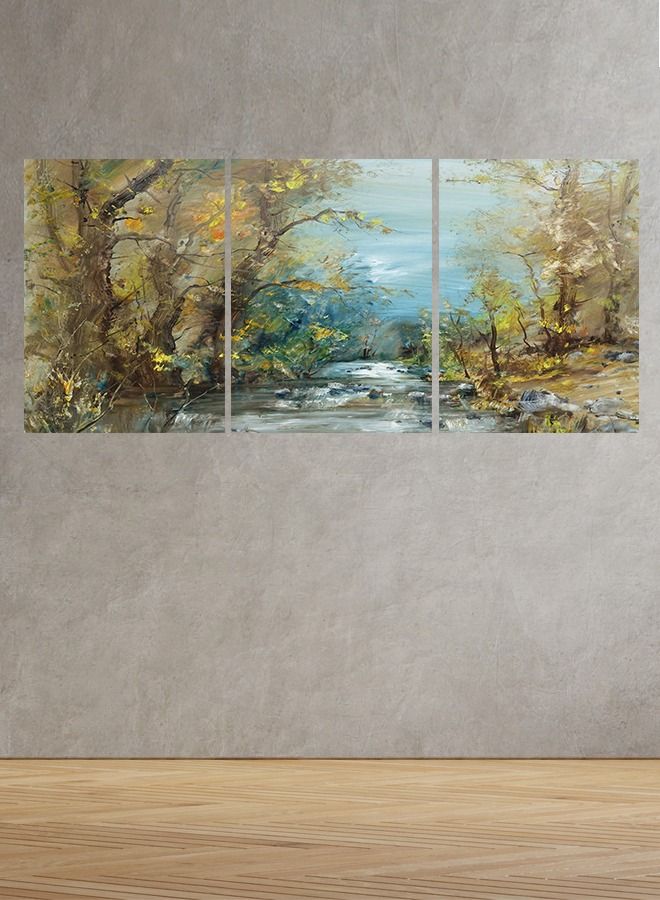 Marktna Decorative Wall Art Painting With a Nature Design, 3 Pieces, Size 120x60cm - Image 1