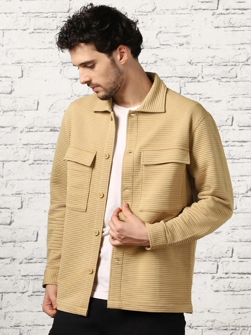 نوبيرو Quilted Jacket for Men in Parchment