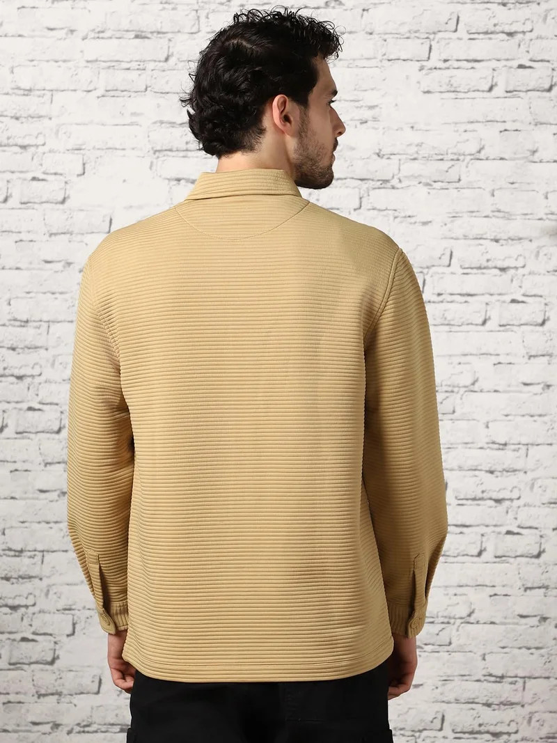 NOBERO  Quilted Jacket for Men in Parchment  | Best Price UAE