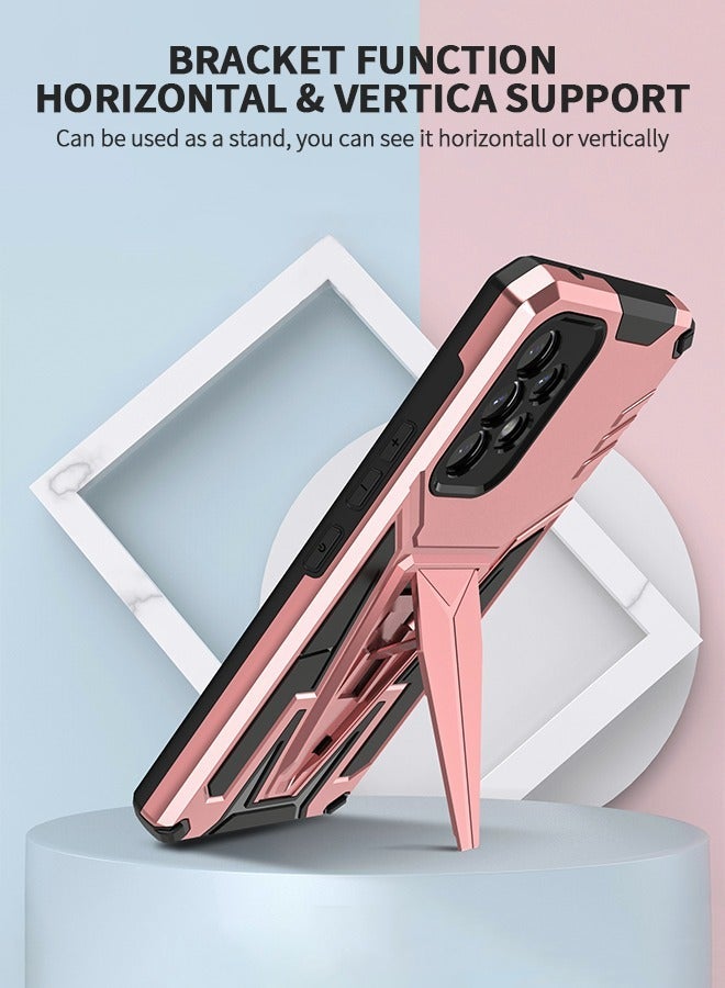 جرويك For Galaxy A53 6.5 Inch Phone Case with Stand Case, Sturdy Shock Resistant Drop for Magnetic Car Mount - Image 2