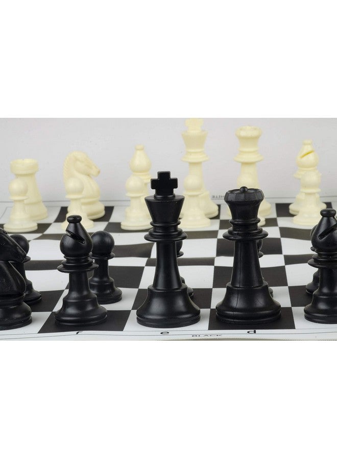 SARTHAM Chess Tournament Set | 17'' X 17'' (Inches) - for Professional Chess Players - Black and White, Adult - Image 5
