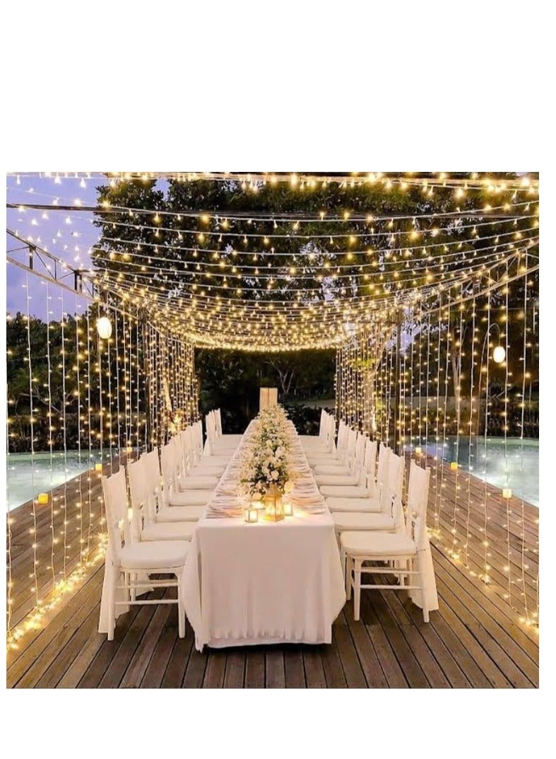 Generic "Indoor/Outdoor Warm White LED String Lights - 100-Count Decorative Fairy Lights for Home, Holiday, Party, Christmas Decorations - Energy-Efficient, Durable, Twinkle Lighting for Any Occasion" - Image 5