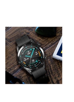 Generic 22mm Strap Band Silicone 22MM For Samsung galaxy watch 3 45mm /watch 46mm/Gear S3/Huawei watch GT2E/GT (42mm,46mm)/GT2 Pro/GT2 46MM/honor Magic Watch2 46mm/Amazfit GTR 47mm/GTR 2/2e (Black)  - Image 3