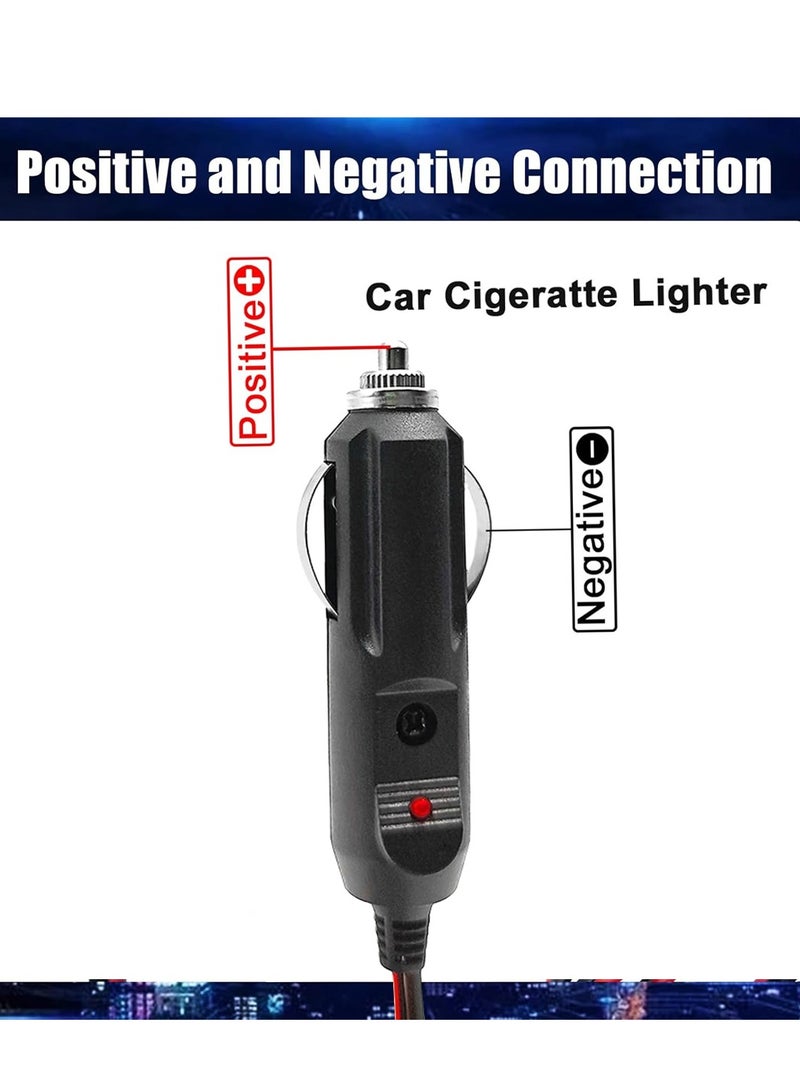 12V Car Lighter Power Cable with Built-in 15A Fuse, Pure Copper Wire Battery Connector Cord for Car, Motorcycle, Boat, Air Pump & Power Inverter - Image 5