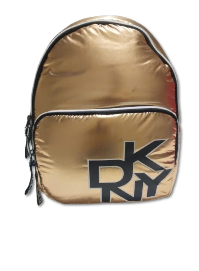 DKNY DKNY Skylight Down Space Backpack – Gold – Stylish Lightweight Travel & Daily Use Bag