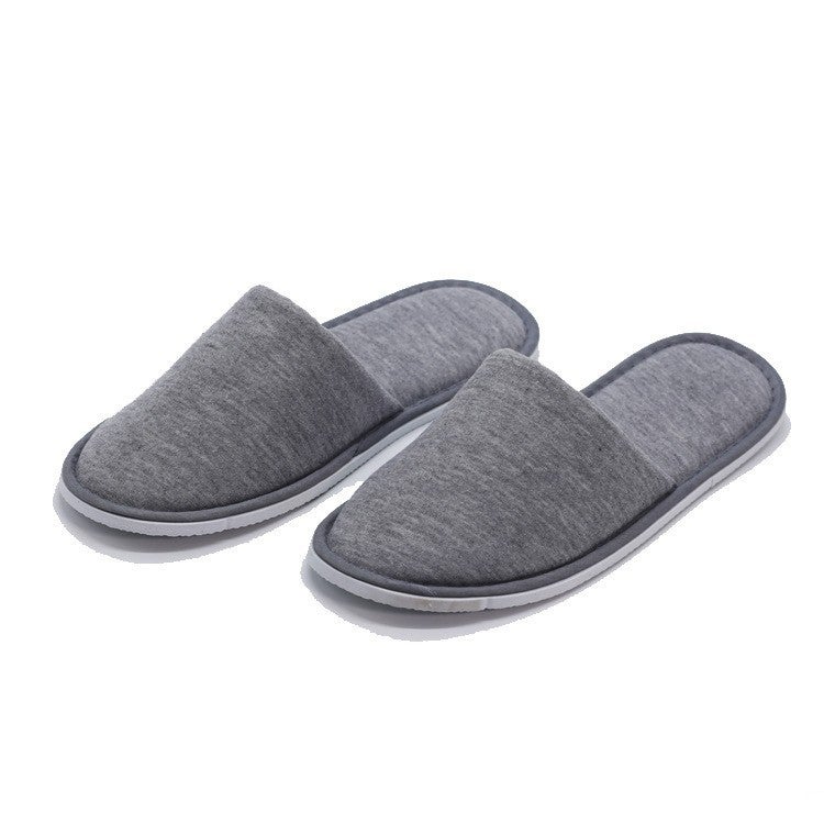 Wholesale five-star hotel homestay beauty salon thick-soled slippers disposable home hospitality thickened hotel special Sweatshirt cloth slippers 