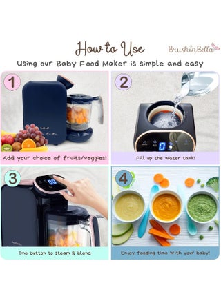 BrushinBella BrushinBella Baby Food Maker 5-in-1 Baby Food