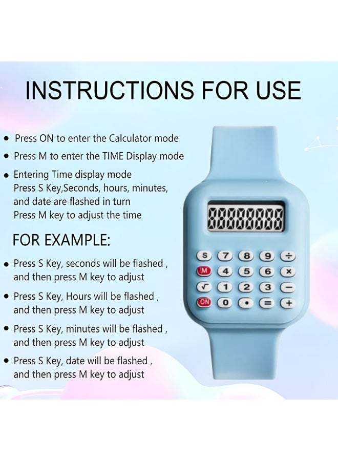 A Multifunctional Electronic Calculator Watch for Children with a Easy Design - Image 3